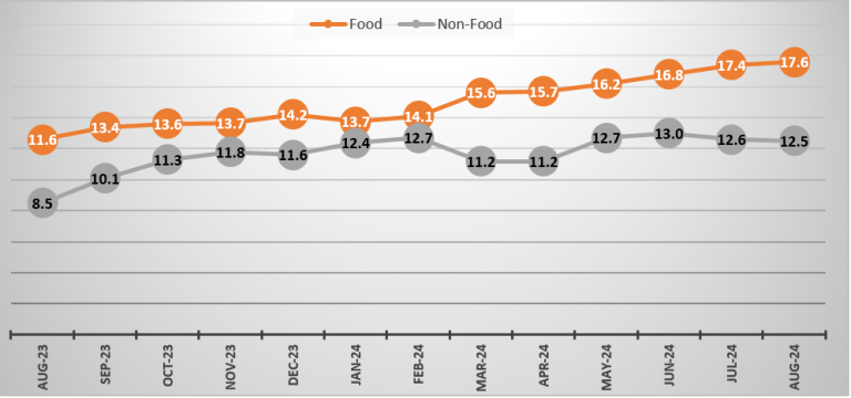 Year-on-Year Inflation for August 2024 at 15.5 Percent - Zambia ...