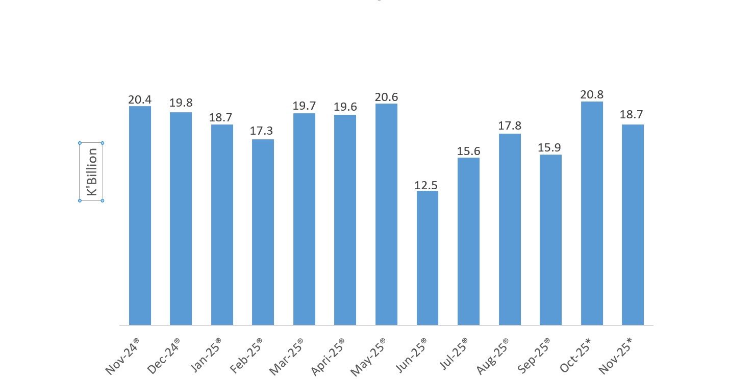 Copper Export Earnings, November (2024 – 2025)